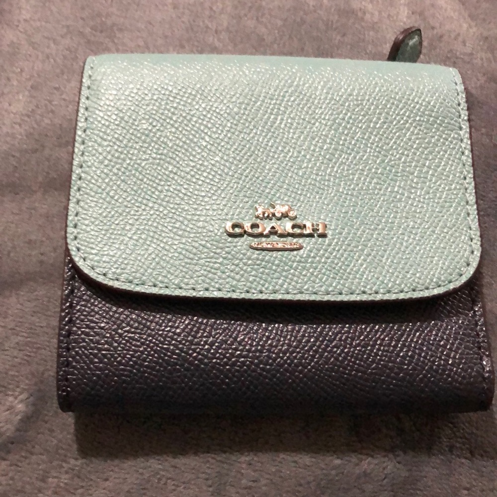 Two tone coach wallet
